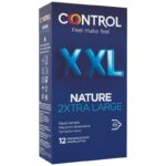 CONTROL - PRÉSERVATIFS NATURE 2XTRA GRANDS XXL - 12 UNITÉS-CONTROL CONDOMS-sextoys-lingerie-bdsm-hygiène-sexshop