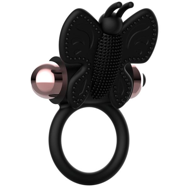 COQUETTE CHIC DESIRE - COCKRING PAPILLON AVEC VIBRATEUR NOIR/ OR-COQUETTE TOYS-sextoys-lingerie-bdsm-hygiène-sexshop