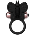 COQUETTE CHIC DESIRE – COCKRING PAPILLON AVEC VIBRATEUR NOIR/ OR