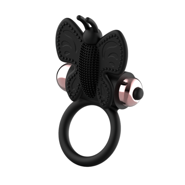 COQUETTE CHIC DESIRE - COCKRING PAPILLON AVEC VIBRATEUR NOIR/ OR-COQUETTE TOYS-sextoys-lingerie-bdsm-hygiène-sexshop