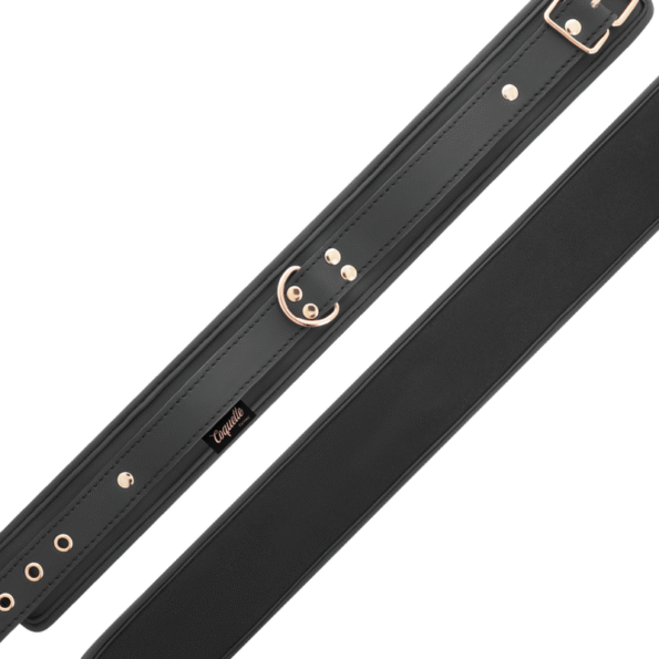 COQUETTE CHIC DESIRE - COLLIER FANTAISIE EN CUIR VÉGAN AVEC BRACELET ET DOUBLURE EN NÉOPRÈNE-COQUETTE FANTASY-sextoys-lingerie-bdsm-hygiène-sexshop