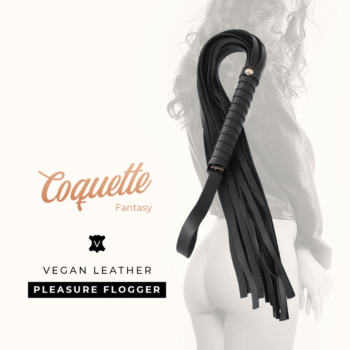 COQUETTE CHIC DESIRE - FOUET FANTAISIE EN CUIR VÉGAN-COQUETTE FANTASY-sextoys-lingerie-bdsm-hygiène-sexshop