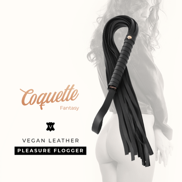 COQUETTE CHIC DESIRE - FOUET FANTAISIE EN CUIR VÉGAN-COQUETTE FANTASY-sextoys-lingerie-bdsm-hygiène-sexshop