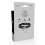 COQUETTE CHIC DESIRE – RAS DE COU DOUBLE ANNEAU EN CUIR VÉGAN