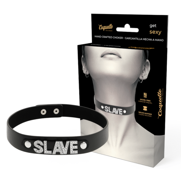 COQUETTE CHIC DESIRE - RAS DE COU EN CUIR VÉGAN ESCLAVE-COQUETTE ACCESSORIES-sextoys-lingerie-bdsm-hygiène-sexshop