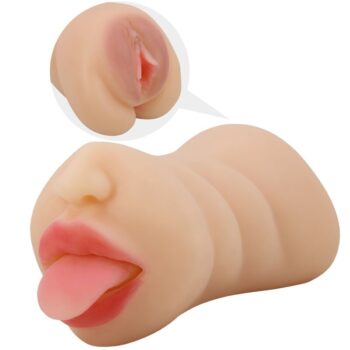 CRAZY BULL - MASTUBADOR EN FORME DE VAGIN SARAH DOUBLE ENTRÉE-CRAZY BULL-sextoys-lingerie-bdsm-hygiène-sexshop