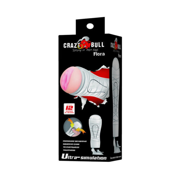 CRAZY BULL - MASTURBATEUR VAGIN RECHARGEABLE FLORA-CRAZY BULL-sextoys-lingerie-bdsm-hygiène-sexshop
