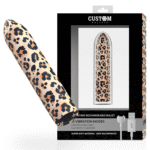 CUSTOM BULLETS - RECHARGEABLE LEOPARD 10 INTENSITIES-CUSTOM BULLETS-sextoys-lingerie-bdsm-hygiène-sexshop