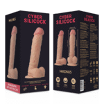 CYBER SILICOCK – DONG EN SILICONE LIQUIDE DOUX ULTRA RÉALISTE 20.5 CM -O- 4.1 CM