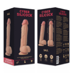 CYBER SILICOCK – STRAP-ON SAUL SILICONE LIQUIDE AVEC 3 ANNEAUX GRATUITS 15.5 CM -O- 4.2 CM