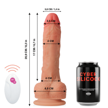 CYBER SILICOCK - TÉLÉCOMMANDE RÉALISTE MASTER HUCK 20.9 CM -O- 4 CM-CYBER SILICOCK-sextoys-lingerie-bdsm-hygiène-sexshop