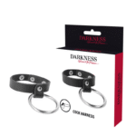 DARKNESS - ANNEAU MÉTALLIQUE POUR LE PÉNIS ET LES TESTICULES-DARKNESS BONDAGE-sextoys-lingerie-bdsm-hygiène-sexshop