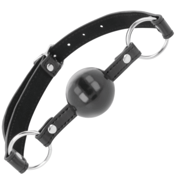DARKNESS - BÂILLON BOULE NOIRE-DARKNESS BONDAGE-sextoys-lingerie-bdsm-hygiène-sexshop