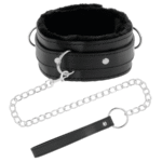 DARKNESS – COLLIER DE POSTURE CONFORTABLE AVEC CHAÎNE EN CUIR