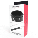 DARKNESS – COLLIER DE POSTURE CONFORTABLE AVEC CHAÎNE EN CUIR