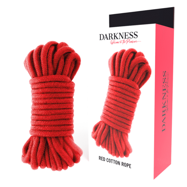 DARKNESS - CORDE JAPONAISE 10 M ROUGE-DARKNESS BONDAGE-sextoys-lingerie-bdsm-hygiène-sexshop