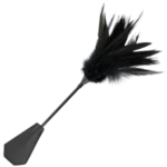 DARKNESS - FOUET À PLUMES NOIRES-DARKNESS SENSATIONS-sextoys-lingerie-bdsm-hygiène-sexshop