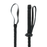 DARKNESS – FOUET BDSM FÉTICHISTE EN CUIR 60CM