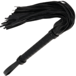 DARKNESS – FOUET DE BONDAGE NOIR 42CM CUIR
