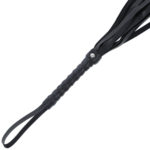 DARKNESS – FOUET DE BONDAGE NOIR 45 CM