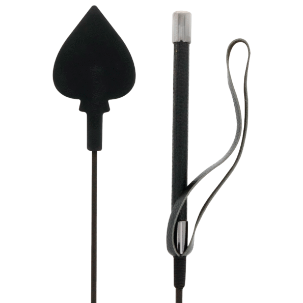 DARKNESS - FOUET EN SILICONE NOIR 60CM-DARKNESS SENSATIONS-sextoys-lingerie-bdsm-hygiène-sexshop