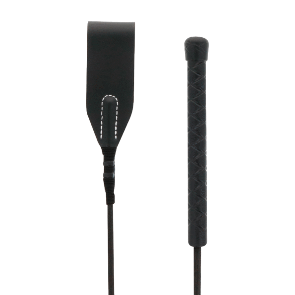 DARKNESS - FOUET NOIR FÉTICHE-DARKNESS SENSATIONS-sextoys-lingerie-bdsm-hygiène-sexshop