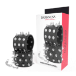 DARKNESS - MENOTTES À POINTES NOIRES SKULLS AND BONES-DARKNESS BONDAGE-sextoys-lingerie-bdsm-hygiène-sexshop