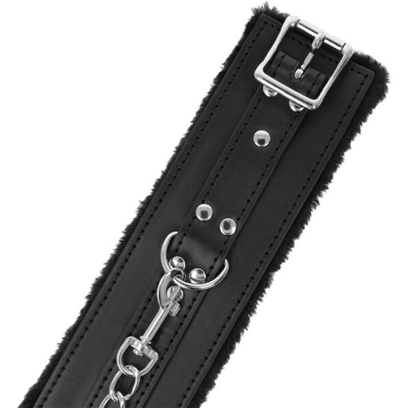 DARKNESS - MENOTTES BDSM DOUBLÉES NOIRES-DARKNESS BONDAGE-sextoys-lingerie-bdsm-hygiène-sexshop