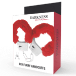 DARKNESS – MENOTTES EN MÉTAL DOUBLÉES ROUGES