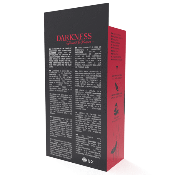 DARKNESS - PLUG ANAL ARGENT 8 CM AVEC QUEUE NOIRE-DARKNESS ANAL-sextoys-lingerie-bdsm-hygiène-sexshop