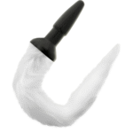 DARKNESS – PLUG ANAL EN SILICONE AVEC QUEUE BLANCHE