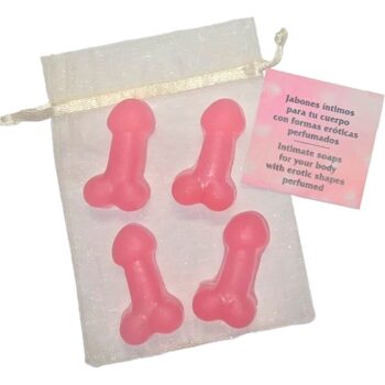 DIABLO PICANTE - 4 MINI SAVONS PARFUMÉS EN FORME DE PÉNIS ROSE-DIABLO PICANTE-sextoys-lingerie-bdsm-hygiène-sexshop