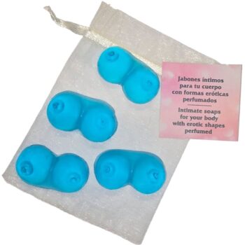 DIABLO PICANTE - 4 MINI SAVONS PARFUMÉS EN FORME DE SEINS BLEU-DIABLO PICANTE-sextoys-lingerie-bdsm-hygiène-sexshop