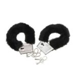 DIABLO PICANTE - MENOTTES DE PLAISIR EN FOURRURE NOIRE-DIABLO PICANTE-sextoys-lingerie-bdsm-hygiène-sexshop