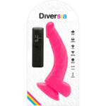 DIVERSIA – DILDO VIBRANT FLEXIBLE ROSE 21.5 CM -O- 4.5 CM