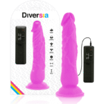 DIVERSIA - DILDO VIBRANT FLEXIBLE VIOLET 21 CM -O- 4.9 CM-DIVERSIA-sextoys-lingerie-bdsm-hygiène-sexshop