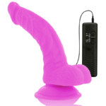 DIVERSIA – DILDO VIBRANT FLEXIBLE VIOLET 21.5 CM -O- 4.5 CM