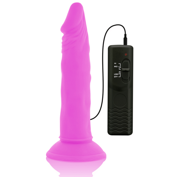 DIVERSIA - DILDO VIBRANT FLEXIBLE VIOLET 23 CM -O- 4.3 CM-DIVERSIA-sextoys-lingerie-bdsm-hygiène-sexshop