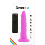DIVERSIA – DILDO VIBRANT FLEXIBLE VIOLET 23 CM -O- 4.3 CM
