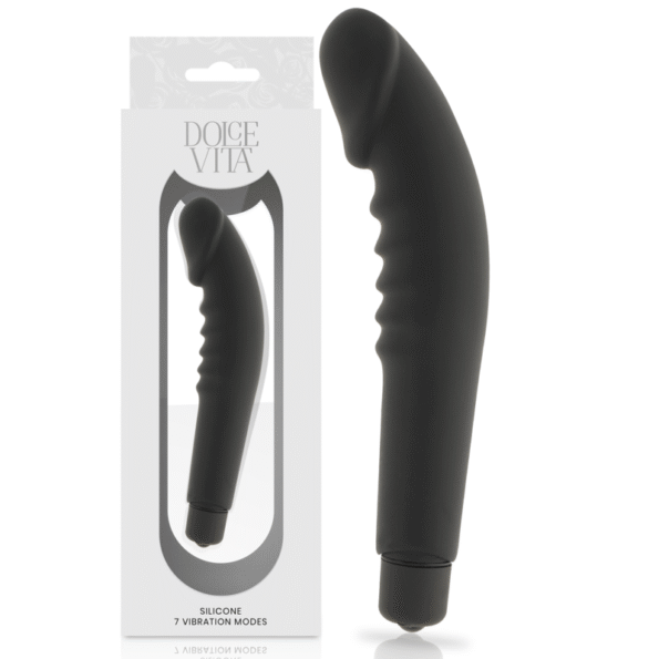 DOLCE VITA - REALISTIC PLAISURE SILICONE NOIR-DOLCE VITA-sextoys-lingerie-bdsm-hygiène-sexshop