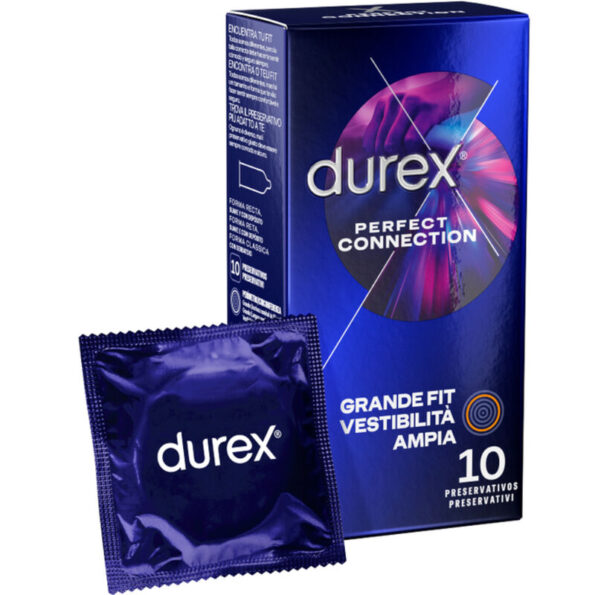 DUREX - CONNEXION PARFAITE SILICONE LUBRIFICATION EXTRA 10 UNITÉS-DUREX CONDOMS-sextoys-lingerie-bdsm-hygiène-sexshop