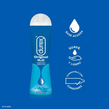 DUREX - LUBRIFIANT H2O NATUREL DUREX PLAY 50 ML-DUREX LUBES-sextoys-lingerie-bdsm-hygiène-sexshop