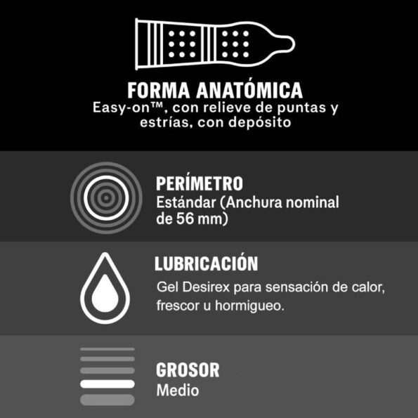 DUREX - ORGASMIQUE INTENSE 12 UNITÉS-DUREX CONDOMS-sextoys-lingerie-bdsm-hygiène-sexshop