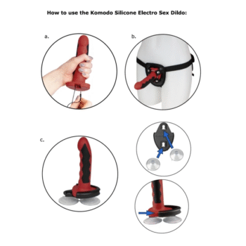 ELECTRASTIM - GODE KOMODO SILICONE FUSION-ELECTRASTIM-sextoys-lingerie-bdsm-hygiène-sexshop