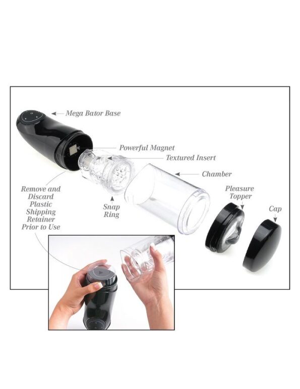 EXTREME TOYZ - PDX MEGA BATOR USB MASTURBATEUR MLE BOUCHE ROUGE-EXTREME TOYZ-sextoys-lingerie-bdsm-hygiène-sexshop