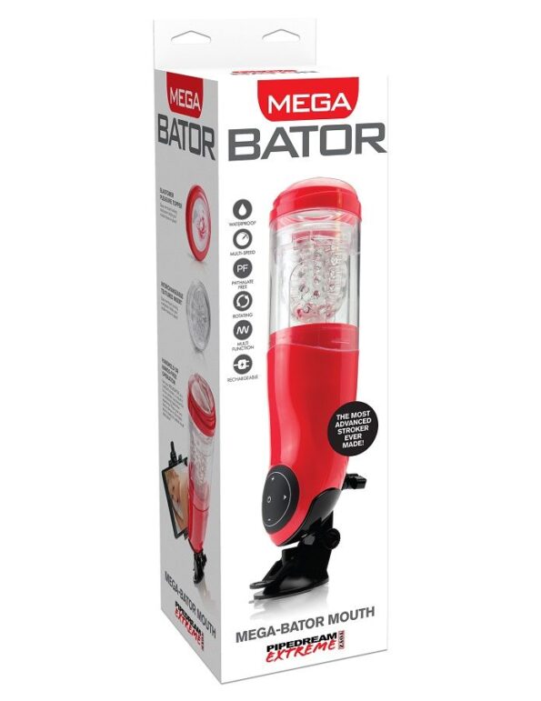 EXTREME TOYZ - PDX MEGA BATOR USB MASTURBATEUR MLE BOUCHE ROUGE-EXTREME TOYZ-sextoys-lingerie-bdsm-hygiène-sexshop