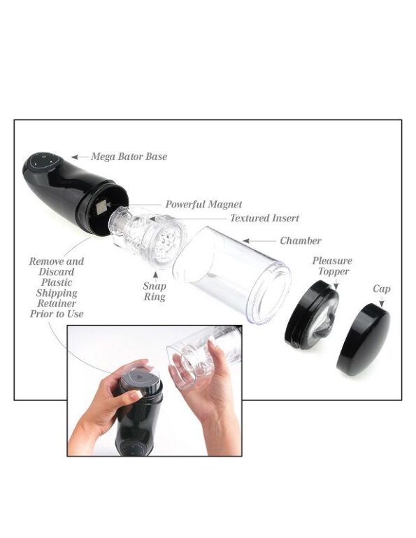 EXTREME TOYZ - PDX MEGA BATOR USB MASTURBATEUR MLE VAGIN BLANC-EXTREME TOYZ-sextoys-lingerie-bdsm-hygiène-sexshop