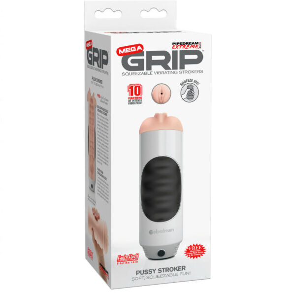 EXTREME TOYZ - VIBRATEUR MASTURBATEUR VAGIN PIPEDREAM MEGA GRIP-EXTREME TOYZ-sextoys-lingerie-bdsm-hygiène-sexshop