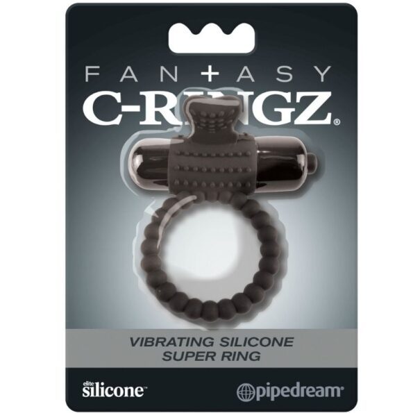 FANTASY C-RINGZ - ANNEAU VIBRANT EN SILICONE NOIR FANTASY C-RING-FANTASY C-RINGZ-sextoys-lingerie-bdsm-hygiène-sexshop