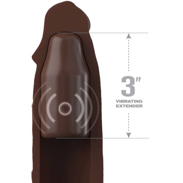 62 CM TELECOMMANDE MARRON-FANTASY X-TENSIONS-sextoys-lingerie-bdsm-hygiène-sexshop